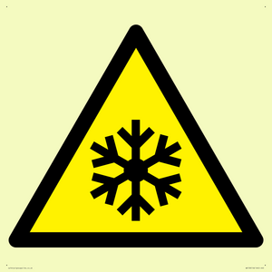 W010 Warning: Low temperature/freezing conditions